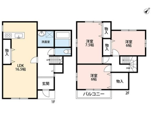 堺市西区菱木１丁戸建 間取り図