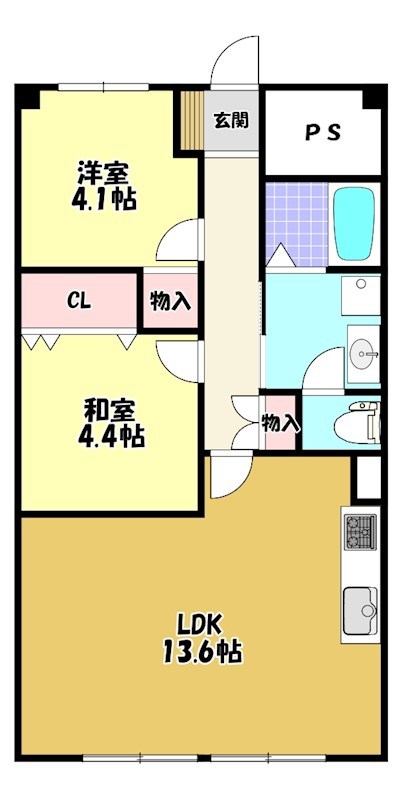 狭山ハウス３棟 間取り図