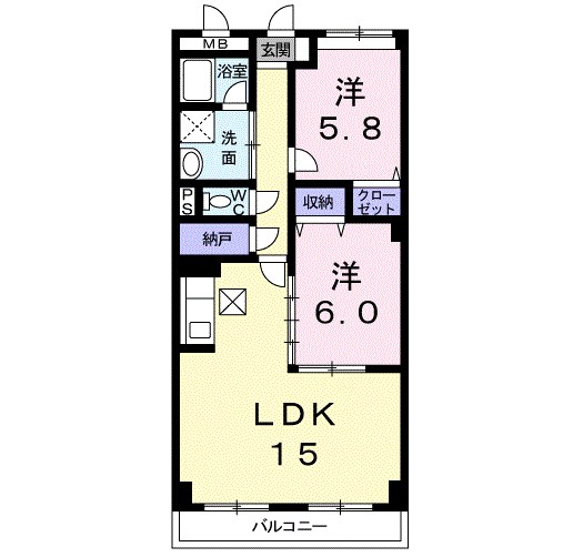 マーベラスコンドミニアム 間取り図