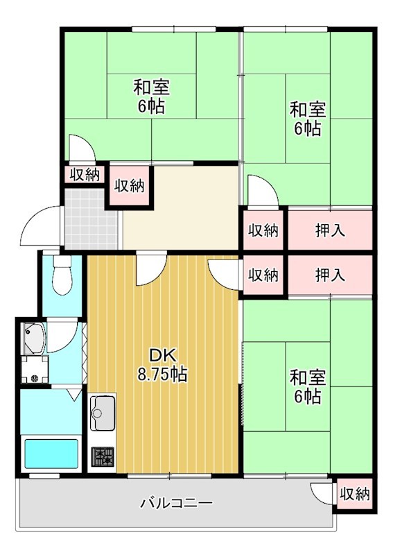 泉北茶山台第一次住宅　11号棟 間取り図