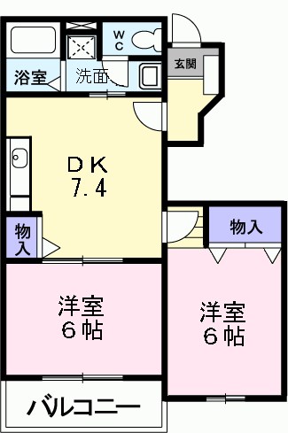 キャンパニュール　A棟 間取り図