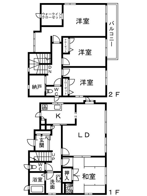 いぶき野一戸建 間取り図