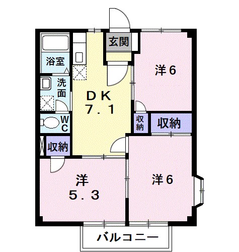 メルヘン館モリ 間取り図