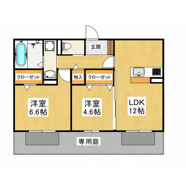 Villa Pino（ヴィラピーノ）美原 間取り図