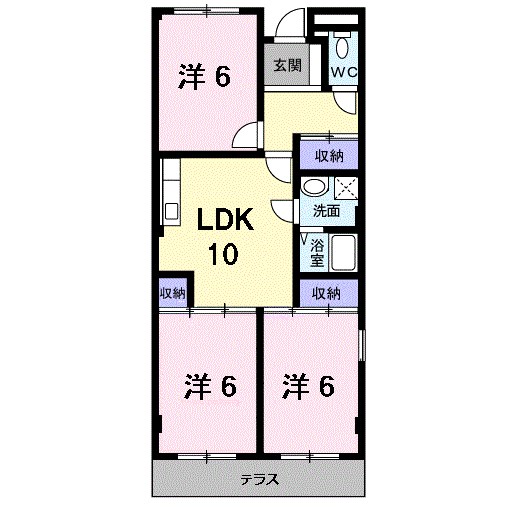 グリーンハイツ芝Ⅱ 間取り