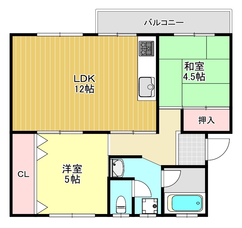 狭山住宅6号棟  間取り図