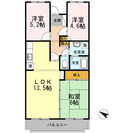 オースター5番館  間取り図