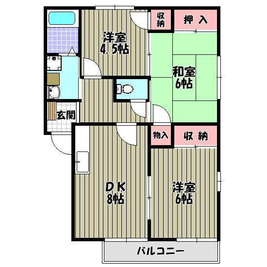 ヴィーブル七々色 間取り図