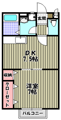 スカイハイツ 間取り図