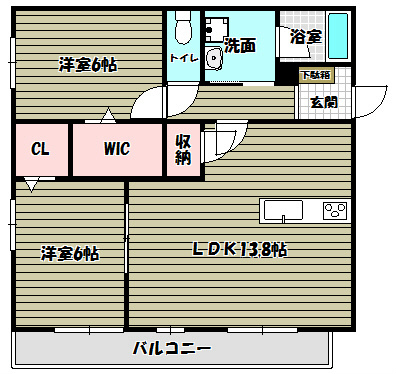 トゥールブランシュＭ＆Ｍ2 間取り図
