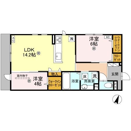 D&amp;rsquo;Sophia（ﾃﾞｨｰｿﾌｨｱ） 間取り図