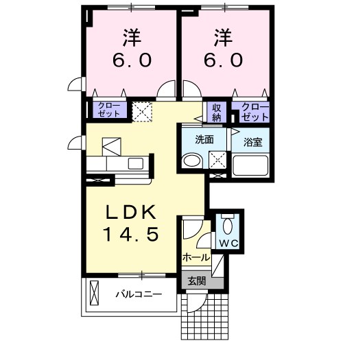 シャン・ド・フルール 間取り図