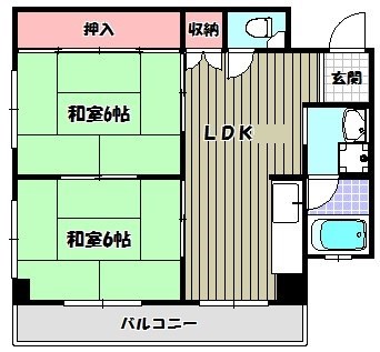 金剛東マンション 間取り図