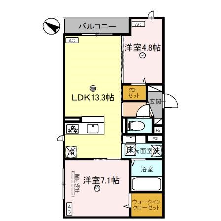 パサログランデ大美野 間取り図