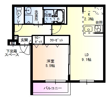 クリスタルレジデンス深井  間取り図