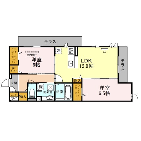 agerate　Ａ棟  間取り図