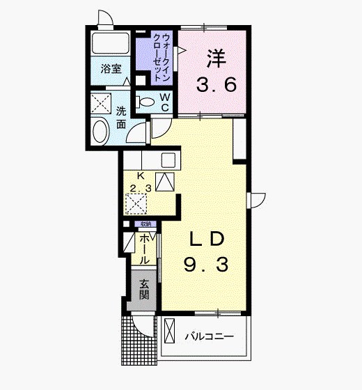 ソレアード・ニシキⅡ 間取り図