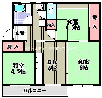 狭山住宅  23号棟 間取り図