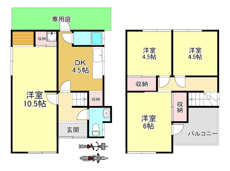 美原区大饗貸家 間取り図