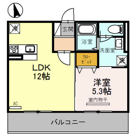 カンフリエ　イースト 間取り図