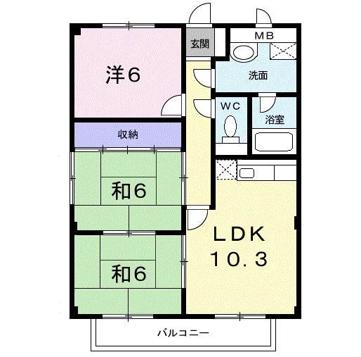 メゾンホワイト 間取り図