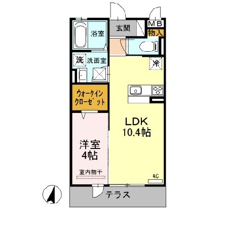 ディイゾラ北野田 間取り図