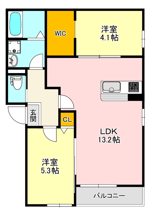 レジーナ北野田 間取り図