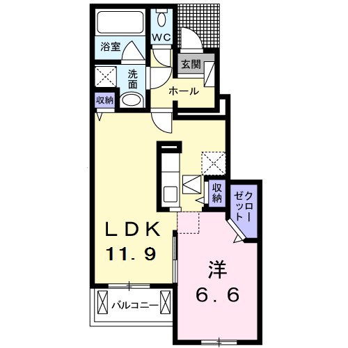 ブランドールＢ 間取り図
