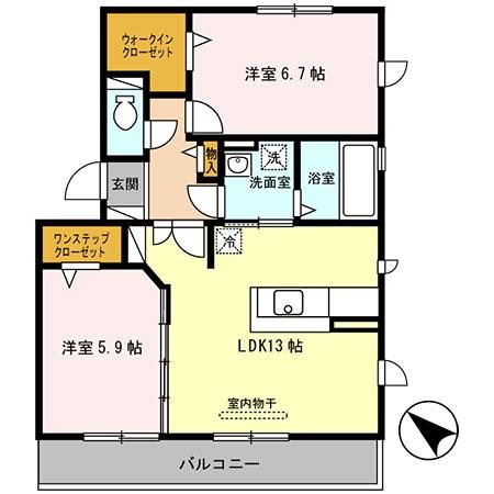 オースター１番館 間取り図