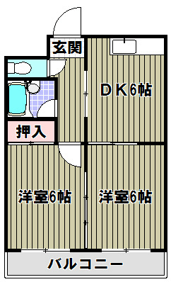 ロイヤルハイツ深井清水 間取り図