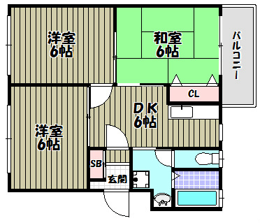 リバーサイド小車 間取り図