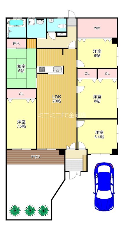 ホワイトロートス  間取り図