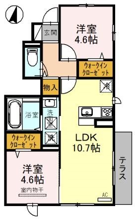 ヴェルドミール 間取り図