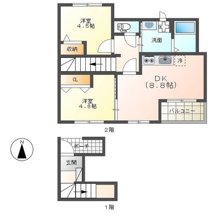 アルビネスⅡ 間取り図