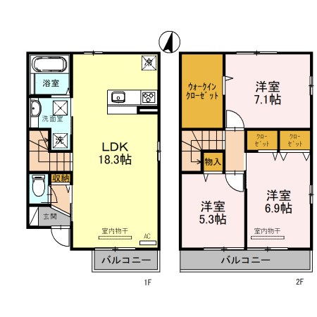 アビタシオンJIN  間取り図