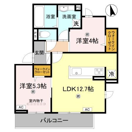 オースター・カレンデュラ 間取り