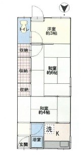 池尻自由丘3丁目貸家 間取り