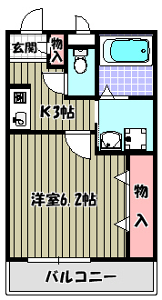ヴィラナカヤマ 間取り図