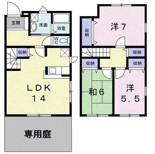 オリエンス　A棟  間取り図