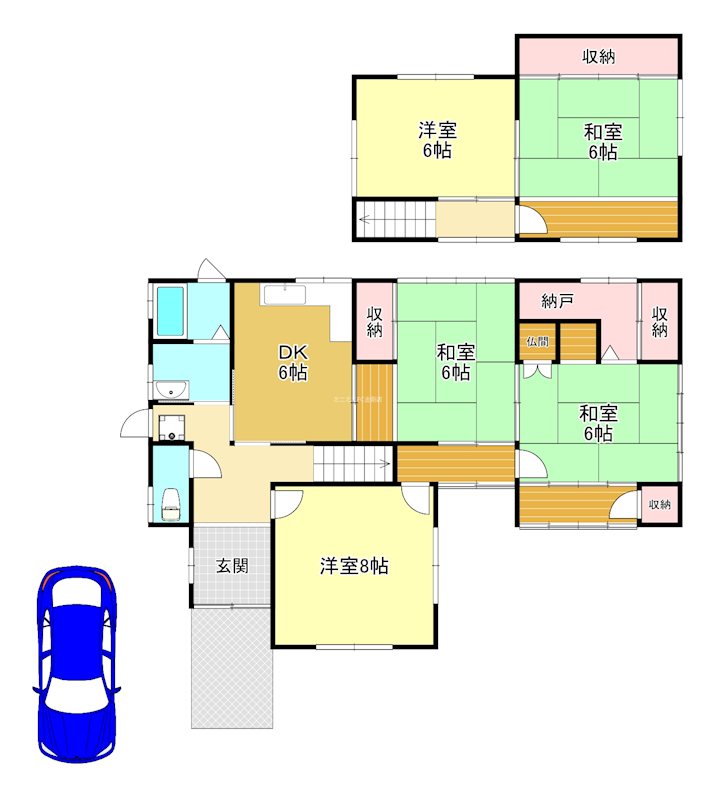 赤坂台1丁戸建 間取り