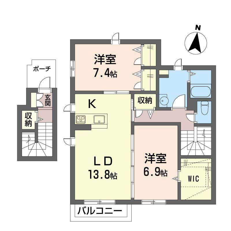 シャーメゾン　プラム 間取り図