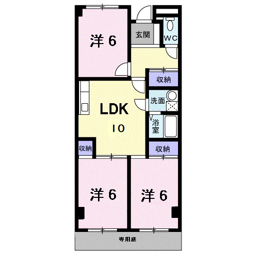 グリーンハイツ芝Ⅰ 間取り図