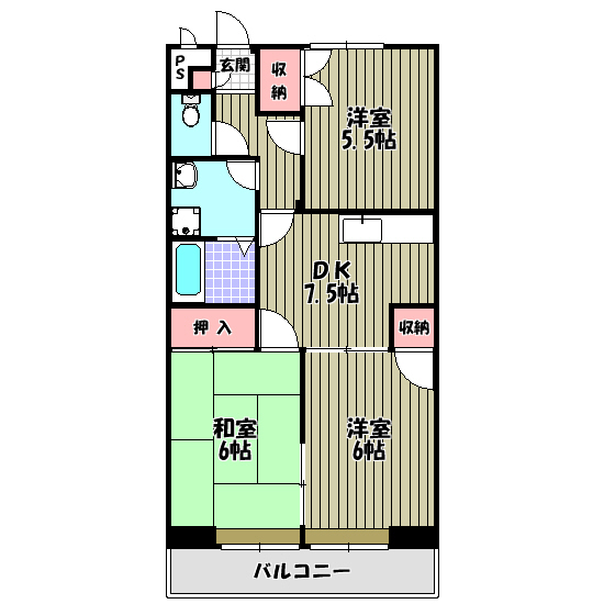 ファミリーハウス須賀 間取り図