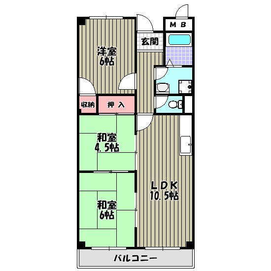 ドミール仲谷1号館 間取り