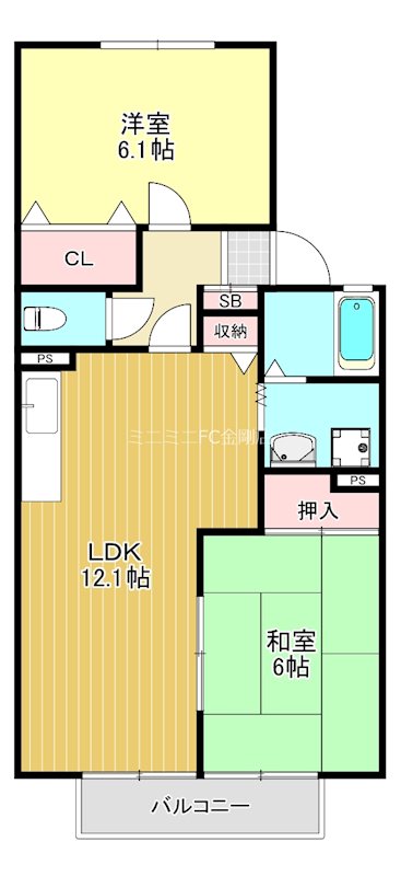 グリーンベル 間取り図