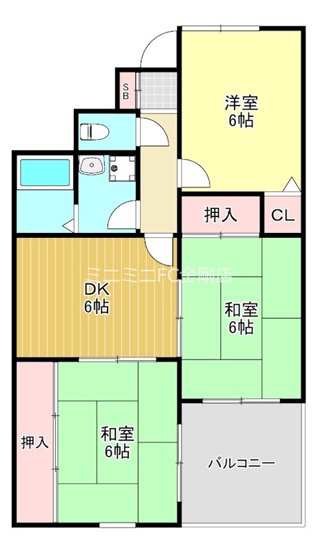 ウエストリバーハイツ 間取り図