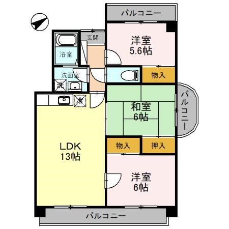 メゾンアザレア 間取り図