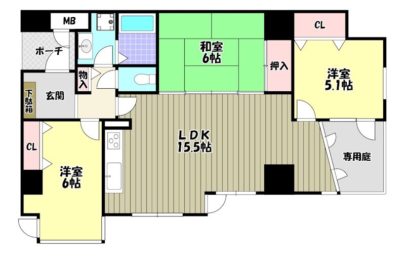 フォンターナ狭山遊園前 間取り