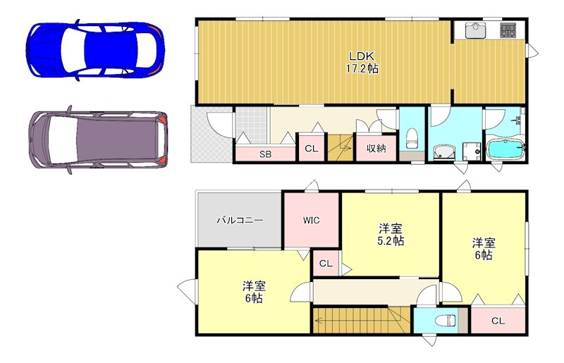 美原区平尾戸建 間取り