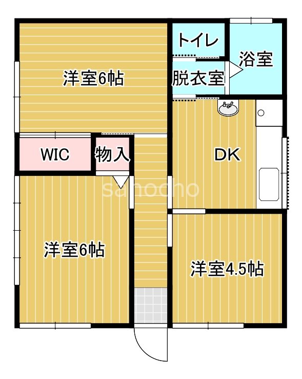 真弓荘 間取り